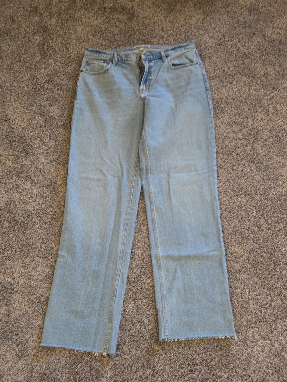 Abercrombie & Fitch Light Wash Straight-Leg Jeans